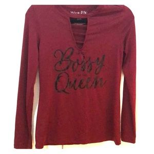Maroon long sleeve